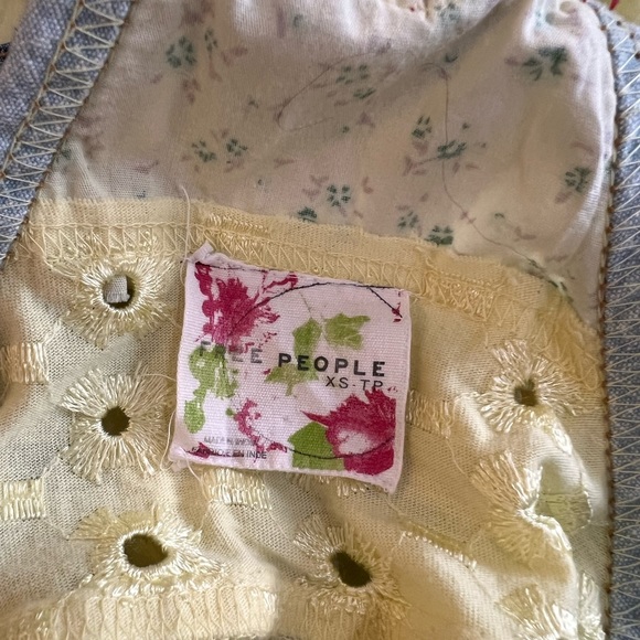 Free People Yellow Tunic Tank Top - Picture 6 of 6